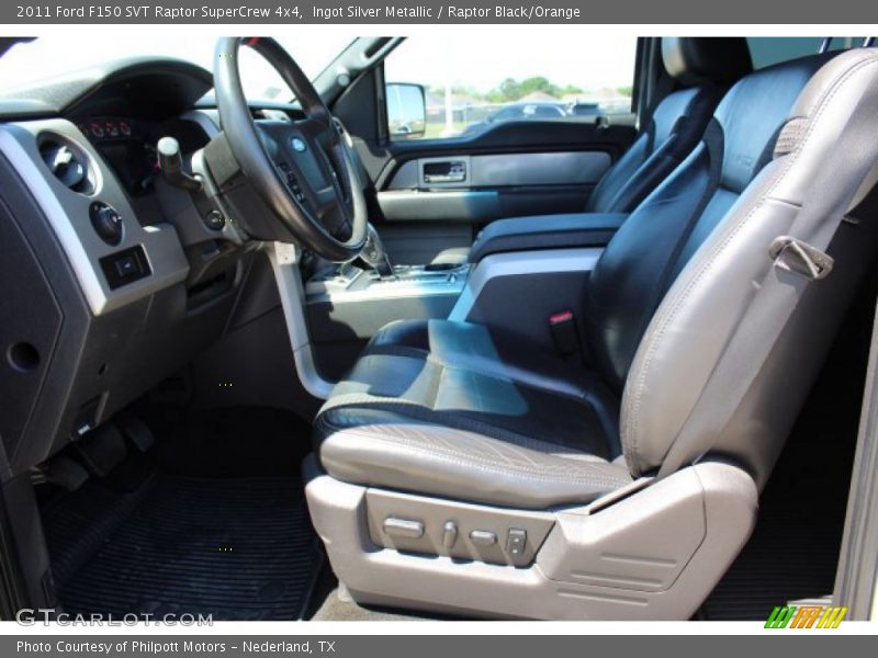 Ingot Silver Metallic / Raptor Black/Orange 2011 Ford F150 SVT Raptor SuperCrew 4x4
