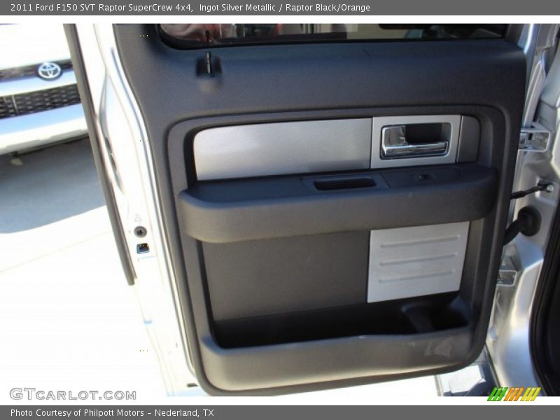 Ingot Silver Metallic / Raptor Black/Orange 2011 Ford F150 SVT Raptor SuperCrew 4x4