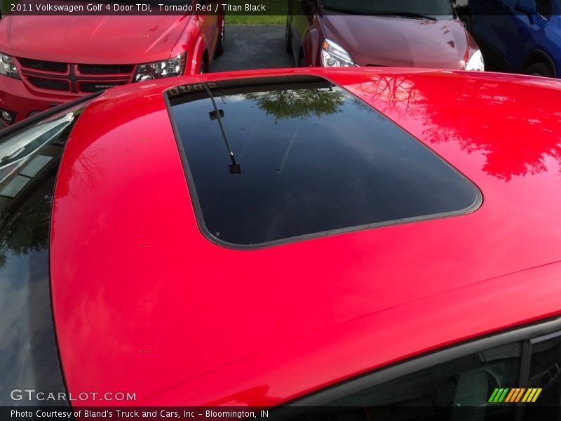 Tornado Red / Titan Black 2011 Volkswagen Golf 4 Door TDI
