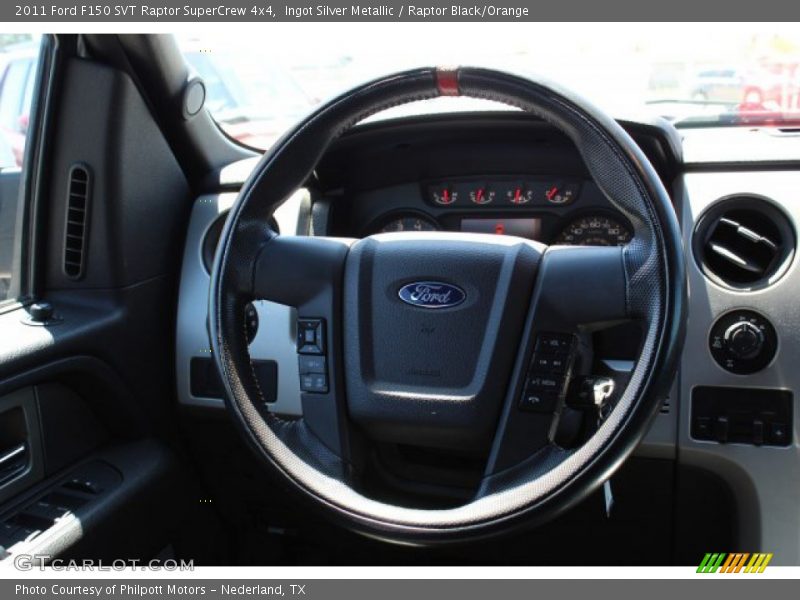 Ingot Silver Metallic / Raptor Black/Orange 2011 Ford F150 SVT Raptor SuperCrew 4x4