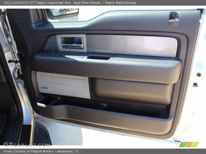 Ingot Silver Metallic / Raptor Black/Orange 2011 Ford F150 SVT Raptor SuperCrew 4x4