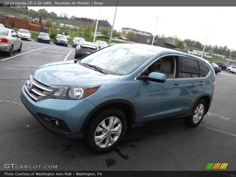 Mountain Air Metallic / Beige 2014 Honda CR-V EX AWD