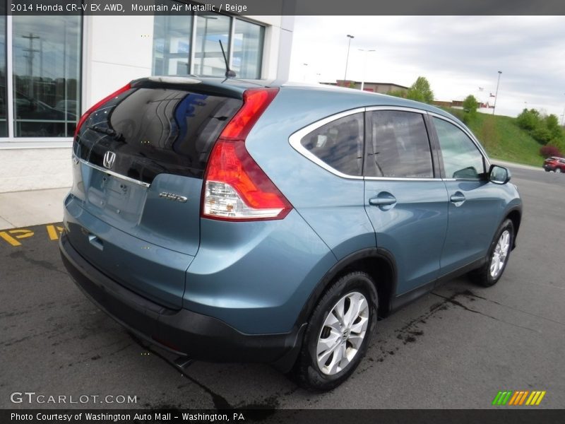 Mountain Air Metallic / Beige 2014 Honda CR-V EX AWD