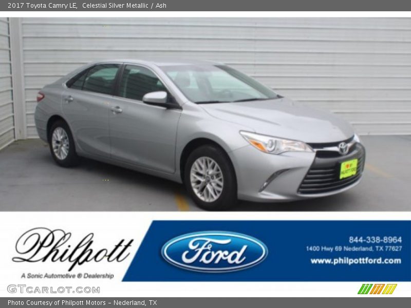 Celestial Silver Metallic / Ash 2017 Toyota Camry LE