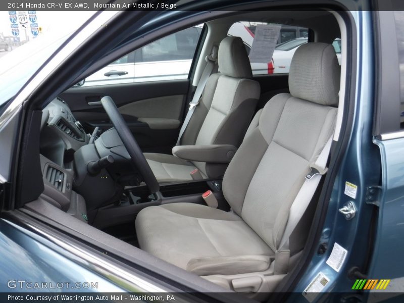 Mountain Air Metallic / Beige 2014 Honda CR-V EX AWD