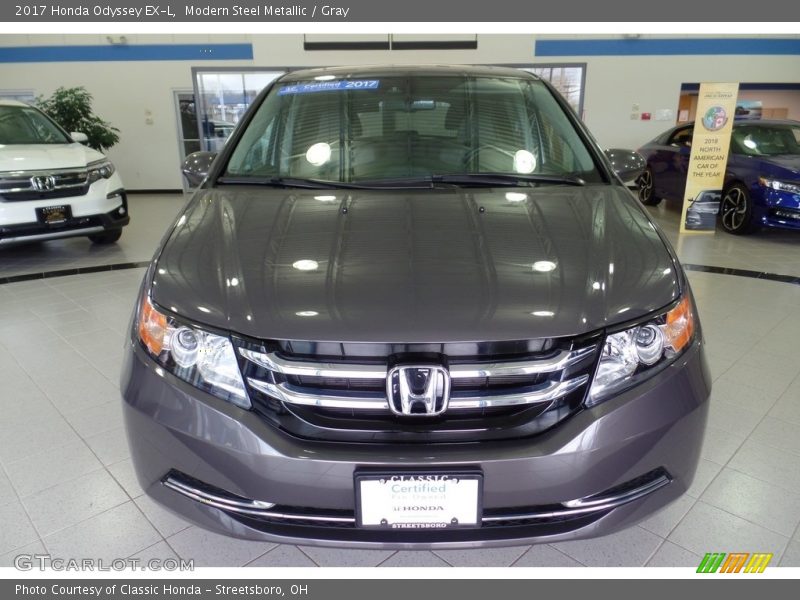 Modern Steel Metallic / Gray 2017 Honda Odyssey EX-L