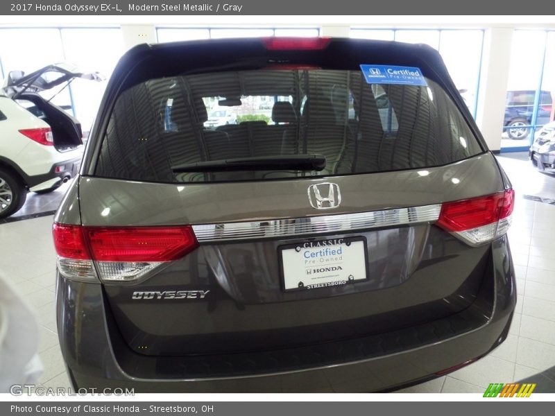 Modern Steel Metallic / Gray 2017 Honda Odyssey EX-L