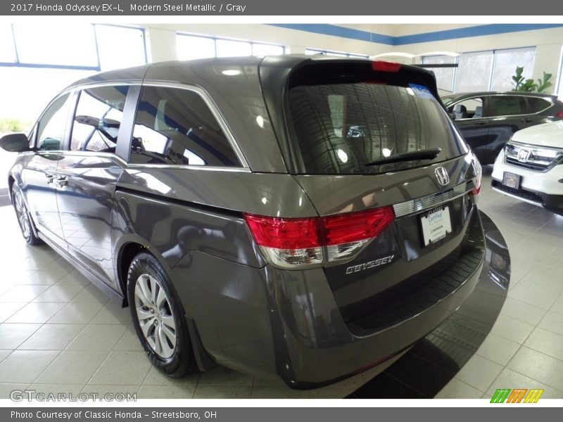 Modern Steel Metallic / Gray 2017 Honda Odyssey EX-L