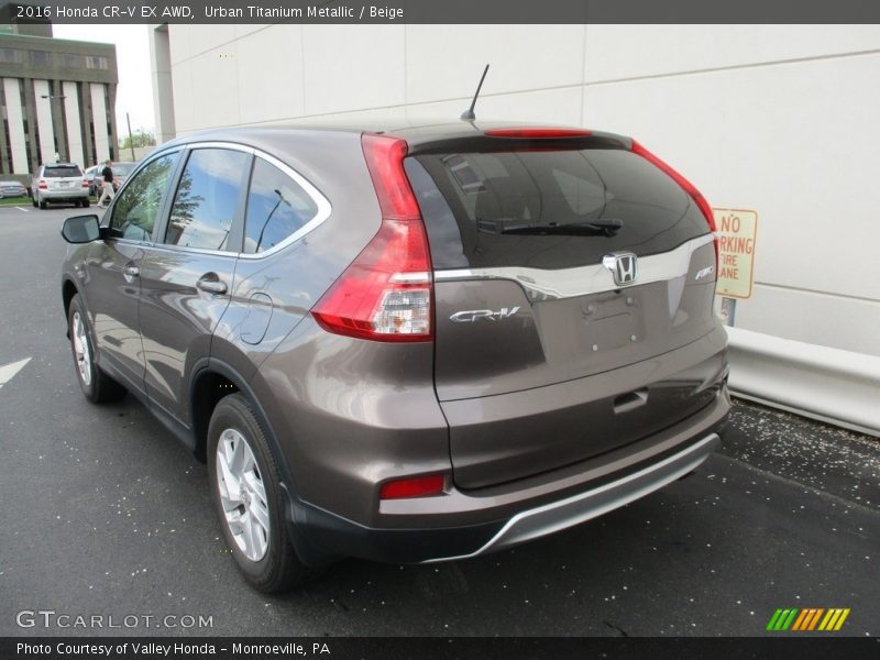 Urban Titanium Metallic / Beige 2016 Honda CR-V EX AWD