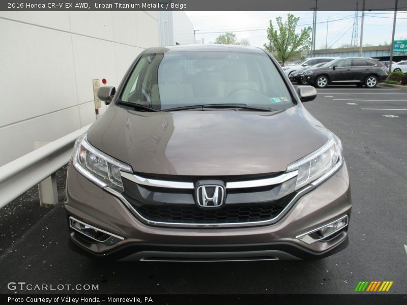 Urban Titanium Metallic / Beige 2016 Honda CR-V EX AWD