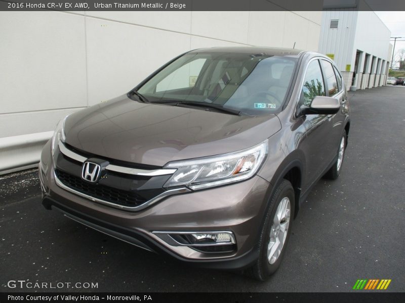 Urban Titanium Metallic / Beige 2016 Honda CR-V EX AWD