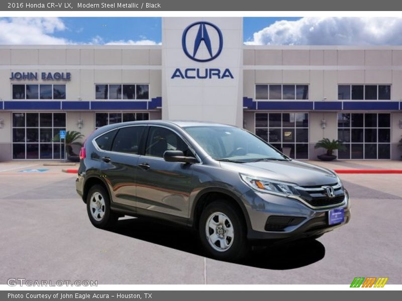 Modern Steel Metallic / Black 2016 Honda CR-V LX