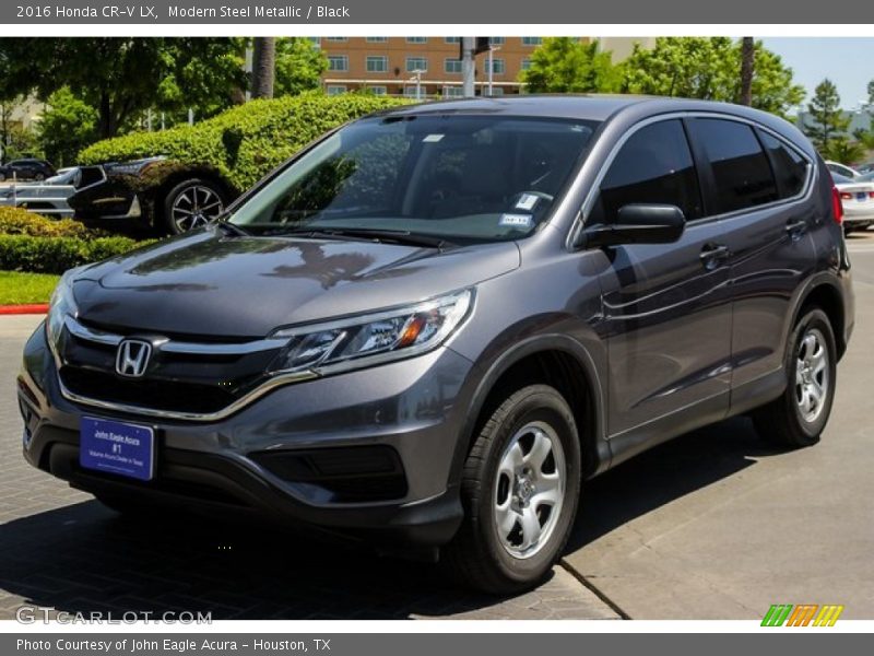 Modern Steel Metallic / Black 2016 Honda CR-V LX