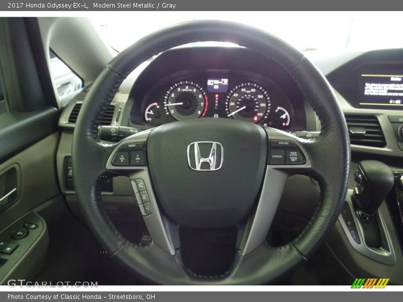 Modern Steel Metallic / Gray 2017 Honda Odyssey EX-L