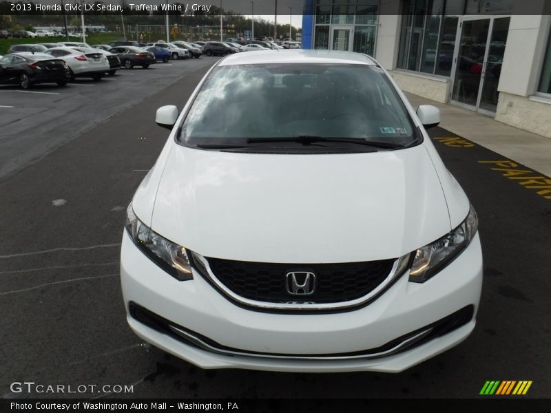 Taffeta White / Gray 2013 Honda Civic LX Sedan