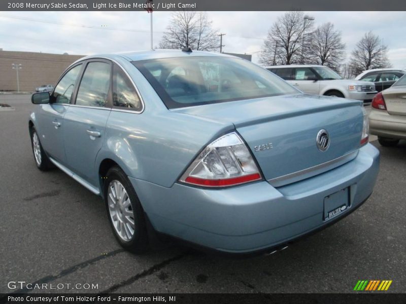 Light Ice Blue Metallic / Light Camel 2008 Mercury Sable Sedan