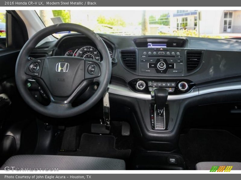 Modern Steel Metallic / Black 2016 Honda CR-V LX