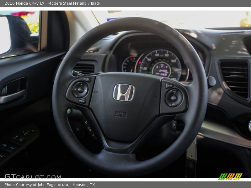 Modern Steel Metallic / Black 2016 Honda CR-V LX
