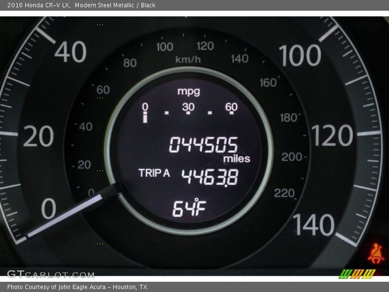 Modern Steel Metallic / Black 2016 Honda CR-V LX