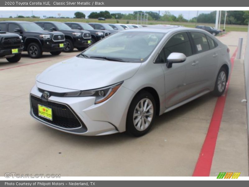 Classic Silver Metallic / Black 2020 Toyota Corolla XLE