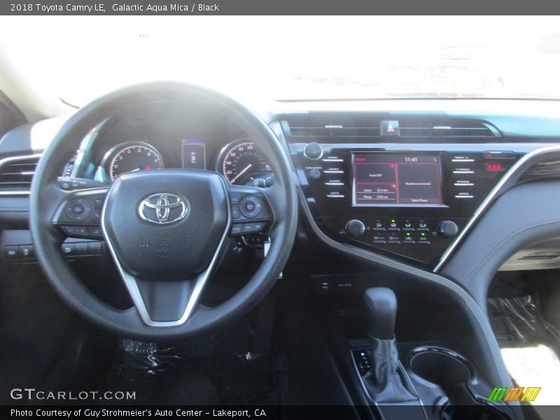 Galactic Aqua Mica / Black 2018 Toyota Camry LE