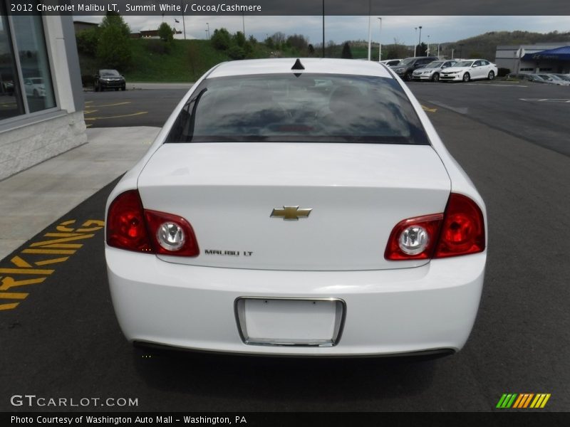 Summit White / Cocoa/Cashmere 2012 Chevrolet Malibu LT