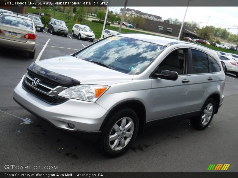 Alabaster Silver Metallic / Gray 2011 Honda CR-V SE 4WD