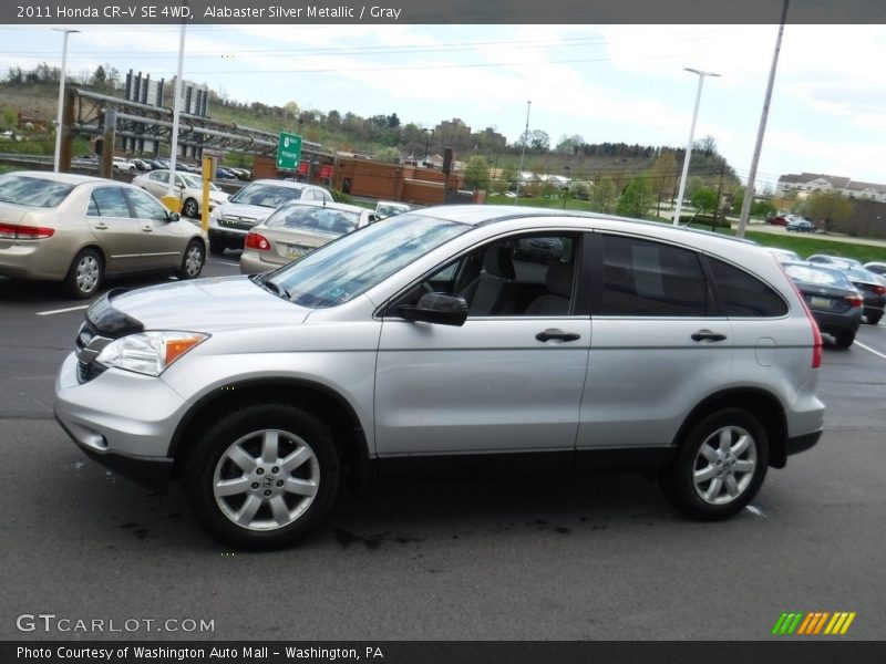Alabaster Silver Metallic / Gray 2011 Honda CR-V SE 4WD