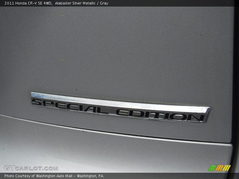 Alabaster Silver Metallic / Gray 2011 Honda CR-V SE 4WD