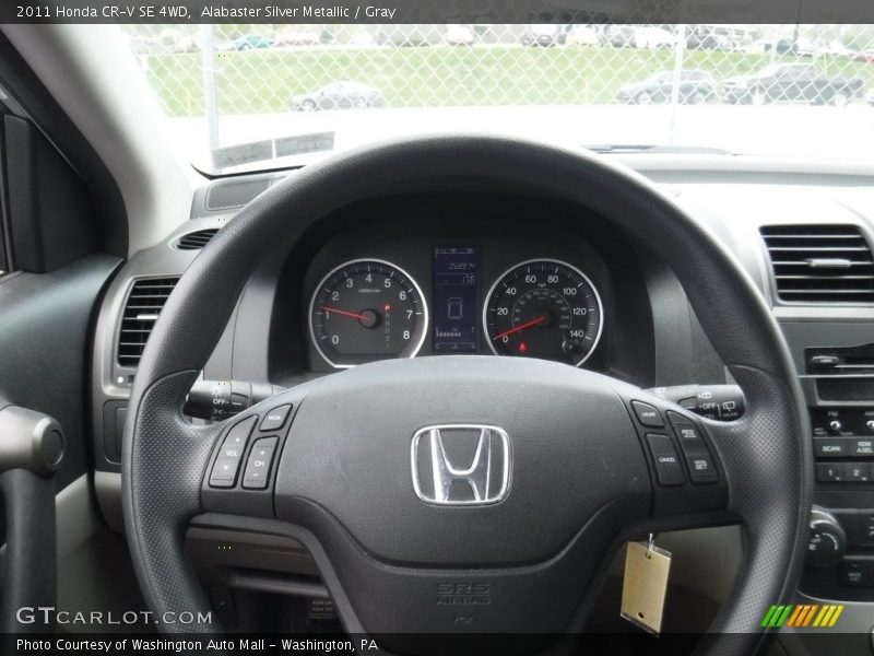 Alabaster Silver Metallic / Gray 2011 Honda CR-V SE 4WD