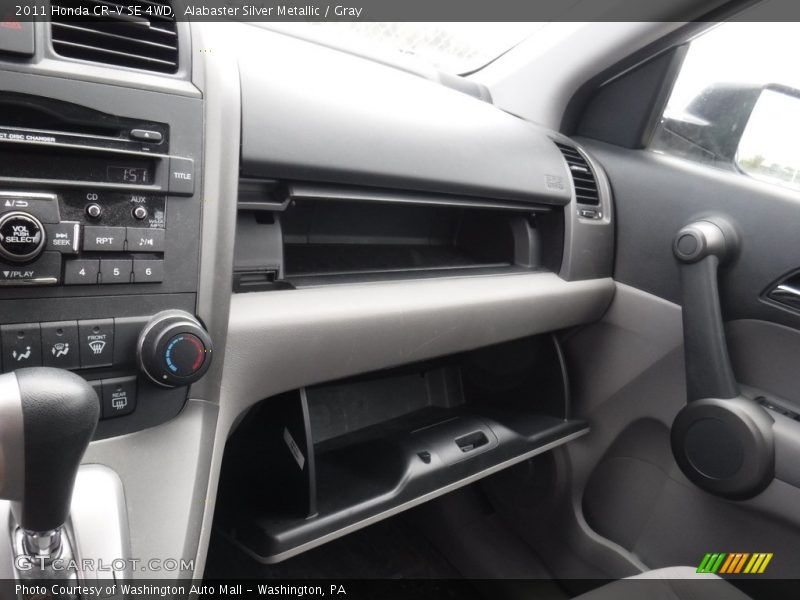 Alabaster Silver Metallic / Gray 2011 Honda CR-V SE 4WD