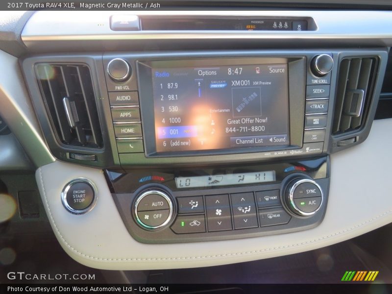Magnetic Gray Metallic / Ash 2017 Toyota RAV4 XLE