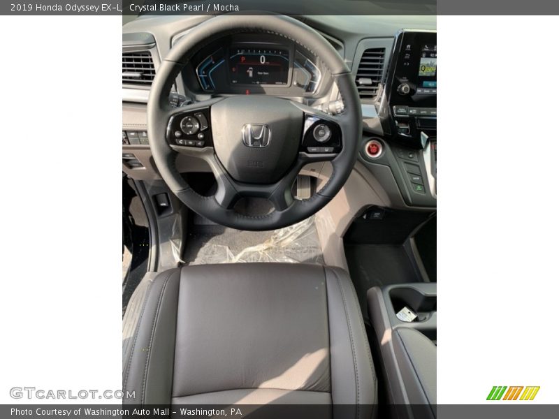 Crystal Black Pearl / Mocha 2019 Honda Odyssey EX-L