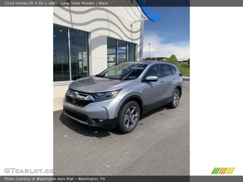 Lunar Silver Metallic / Black 2019 Honda CR-V EX-L AWD
