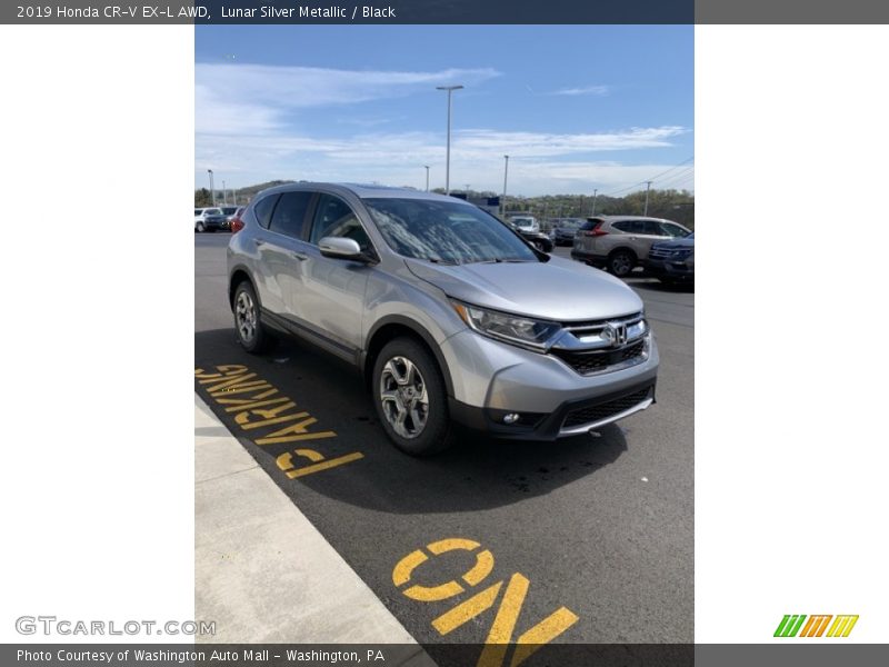 Lunar Silver Metallic / Black 2019 Honda CR-V EX-L AWD