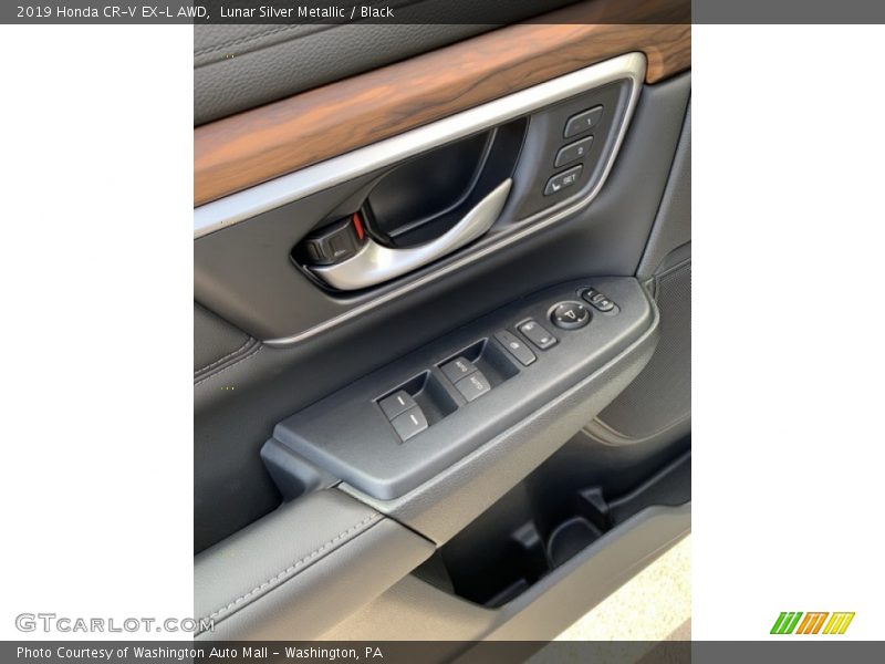 Lunar Silver Metallic / Black 2019 Honda CR-V EX-L AWD