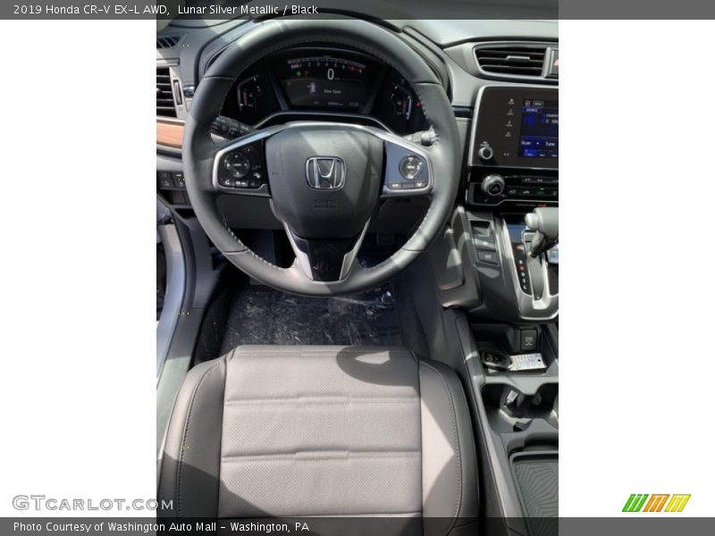 Lunar Silver Metallic / Black 2019 Honda CR-V EX-L AWD