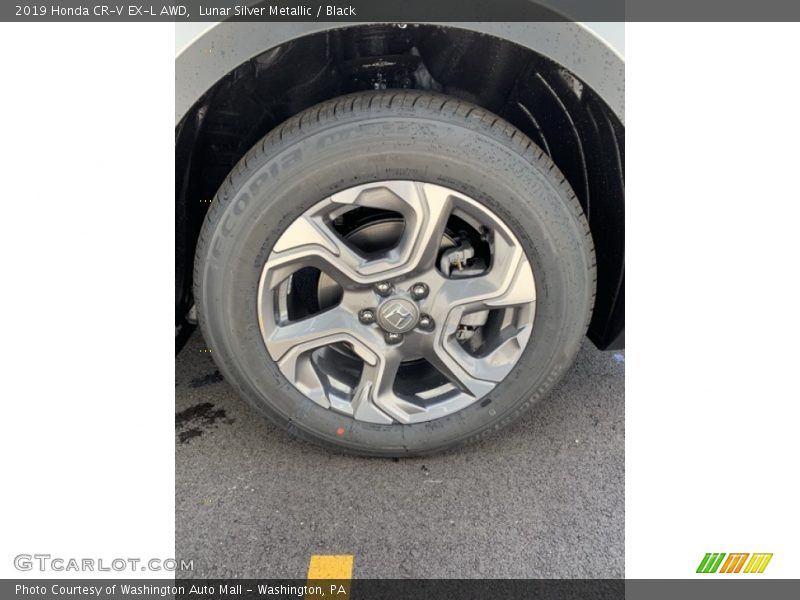 Lunar Silver Metallic / Black 2019 Honda CR-V EX-L AWD