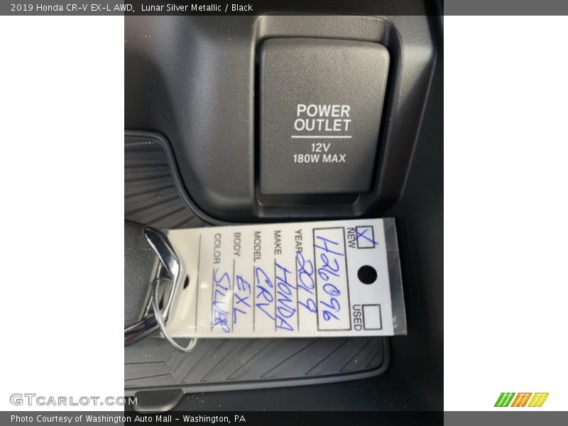 Lunar Silver Metallic / Black 2019 Honda CR-V EX-L AWD