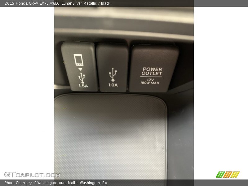 Lunar Silver Metallic / Black 2019 Honda CR-V EX-L AWD