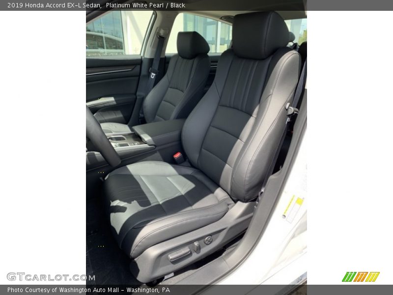 Platinum White Pearl / Black 2019 Honda Accord EX-L Sedan