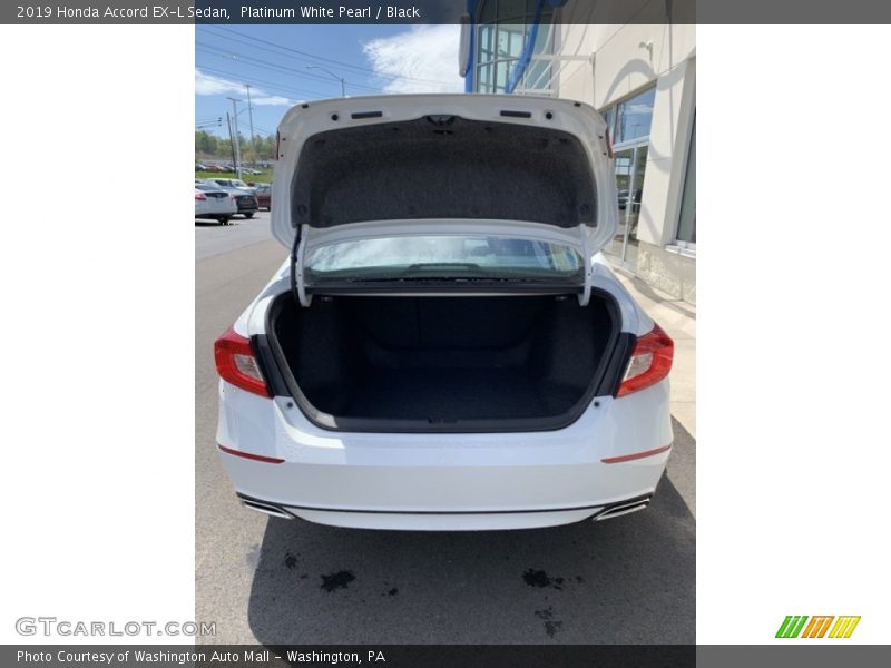 Platinum White Pearl / Black 2019 Honda Accord EX-L Sedan