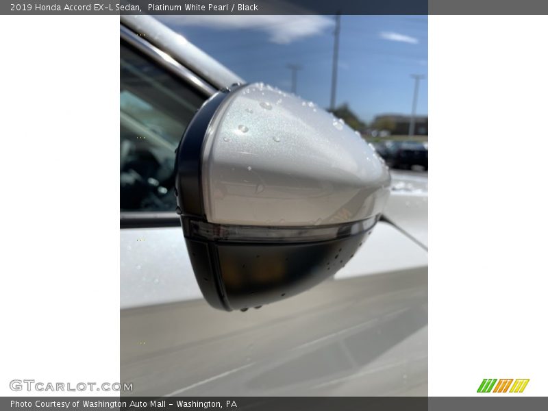 Platinum White Pearl / Black 2019 Honda Accord EX-L Sedan