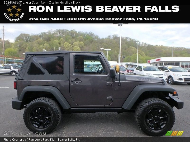 Granite Metallic / Black 2014 Jeep Wrangler Sport 4x4