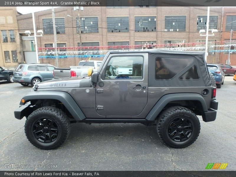 Granite Metallic / Black 2014 Jeep Wrangler Sport 4x4