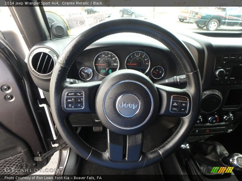 Granite Metallic / Black 2014 Jeep Wrangler Sport 4x4