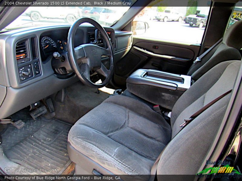 Black / Medium Gray 2004 Chevrolet Silverado 1500 LS Extended Cab