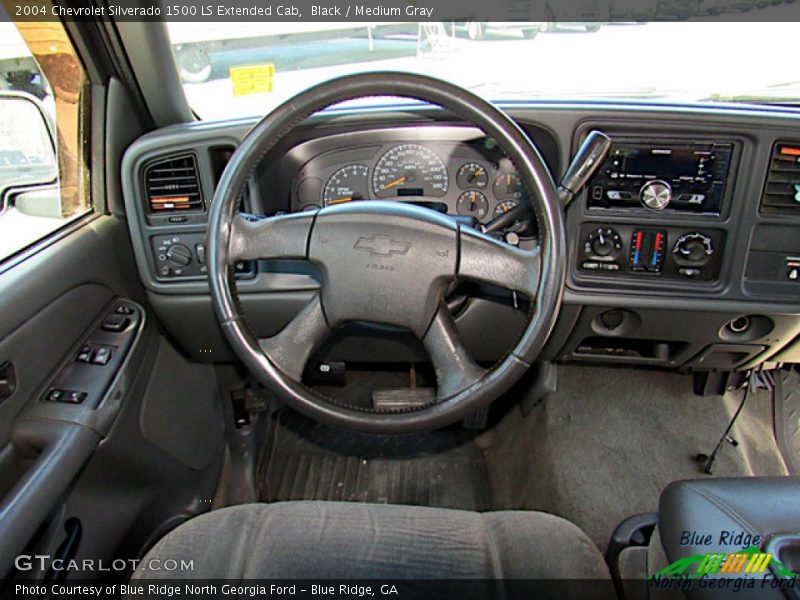 Black / Medium Gray 2004 Chevrolet Silverado 1500 LS Extended Cab