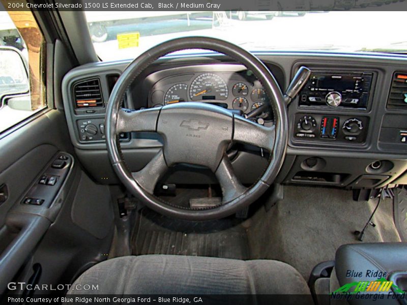 Black / Medium Gray 2004 Chevrolet Silverado 1500 LS Extended Cab