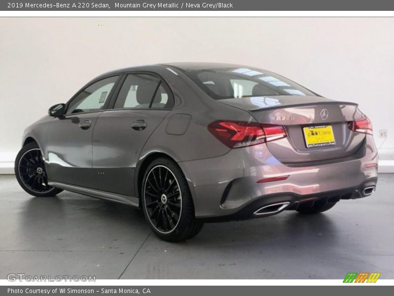 Mountain Grey Metallic / Neva Grey/Black 2019 Mercedes-Benz A 220 Sedan